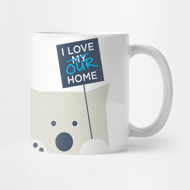 I Love Our Home (Polar Bear Strike), Warm Gray by ABKS